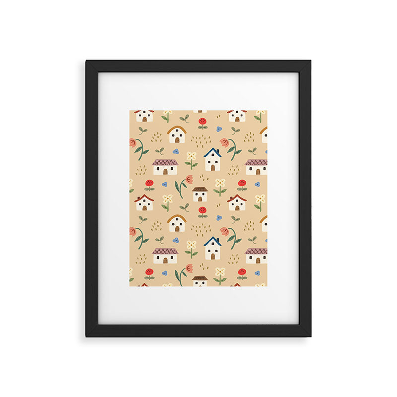 Flower Neighbors Framed Art Print Gallery Image 6