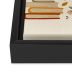 Flowery Books and Tea Framed Canvas Print Gallery Image 3