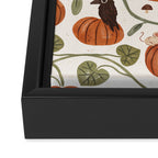 Gouache Pumpkin Patch Framed Canvas Print Gallery Image 3