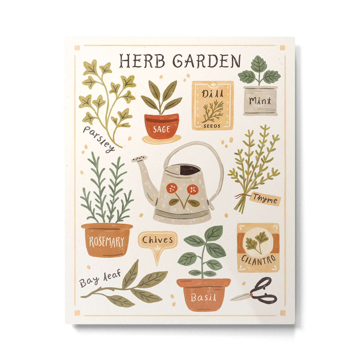 Herb Garden Metal Print Gallery Image 4
