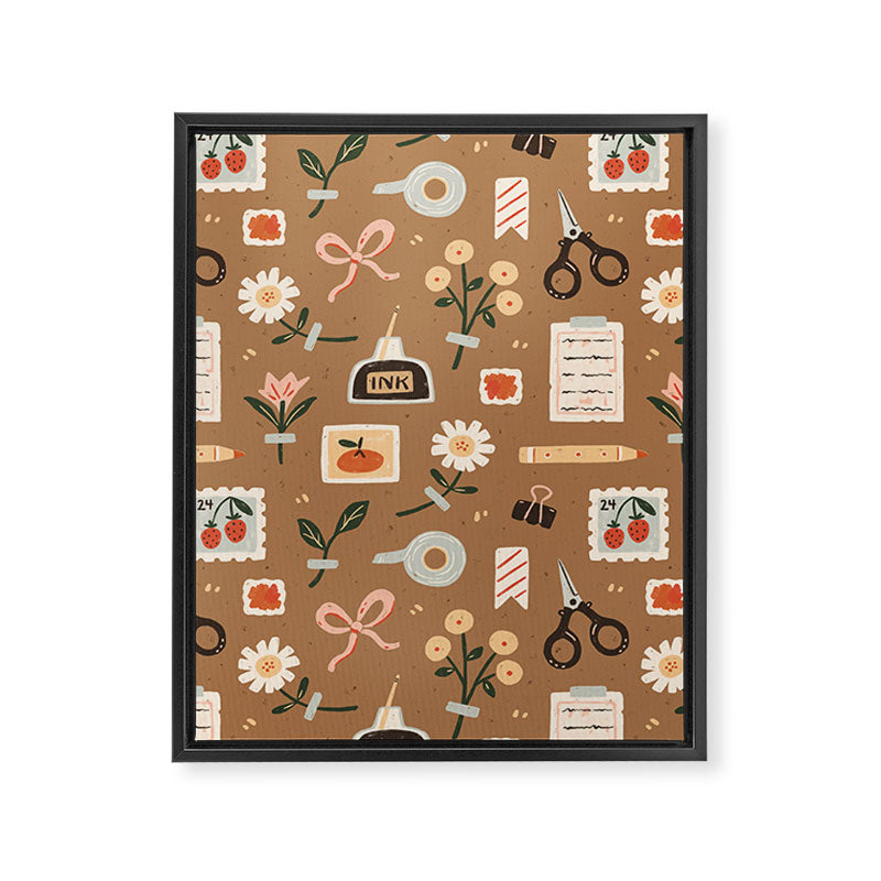 Journaling Things Framed Canvas Print Gallery Image 8