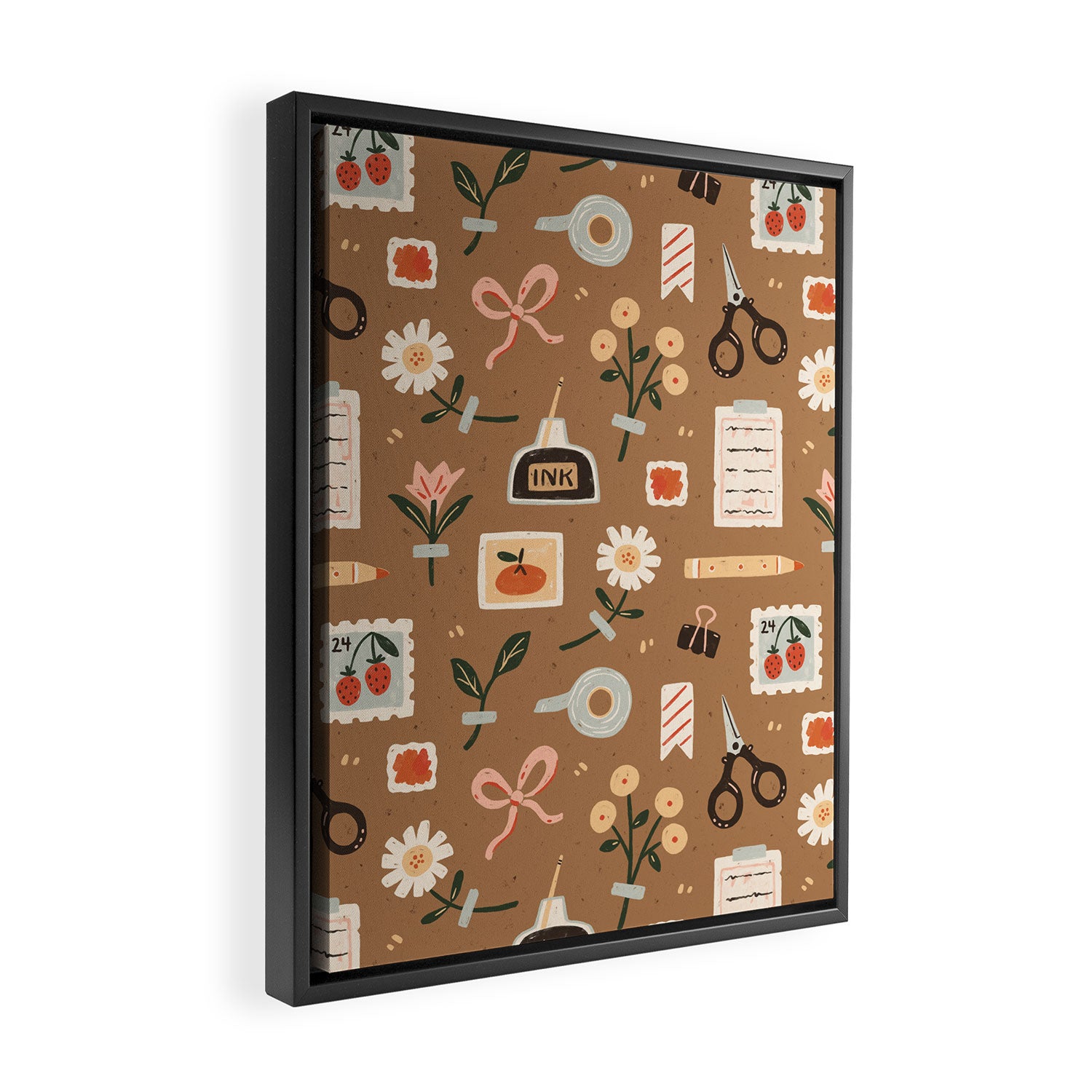 Journaling Things Framed Canvas Print Gallery Image 2