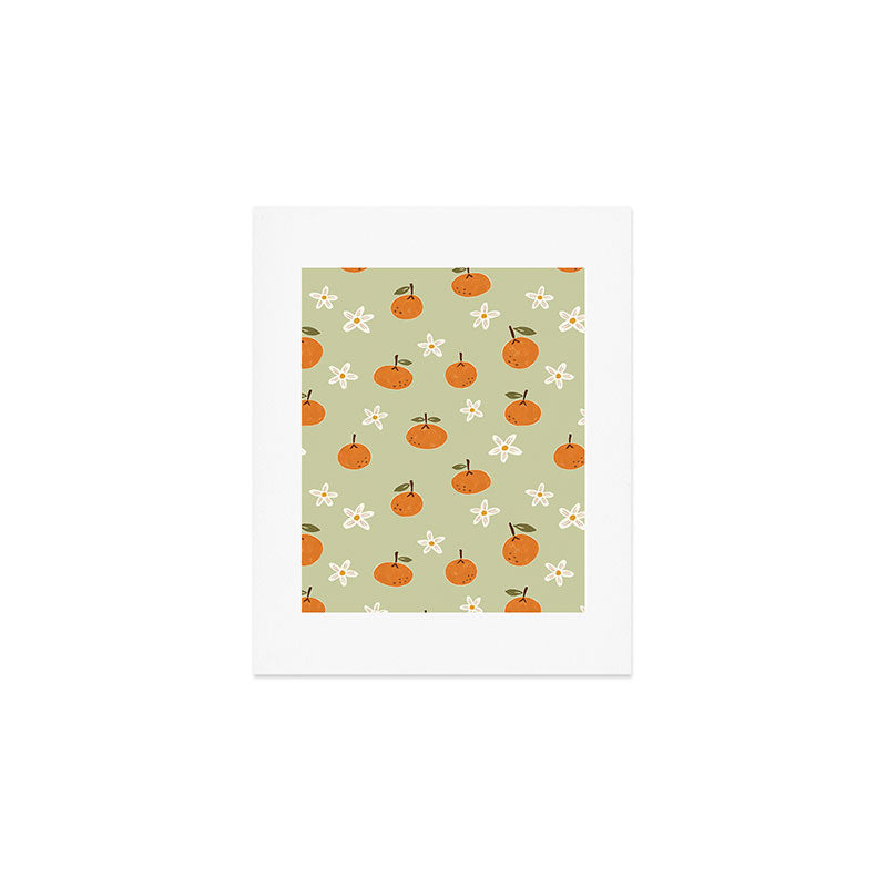 Little Orange Blossoms Art Print Gallery Image 1