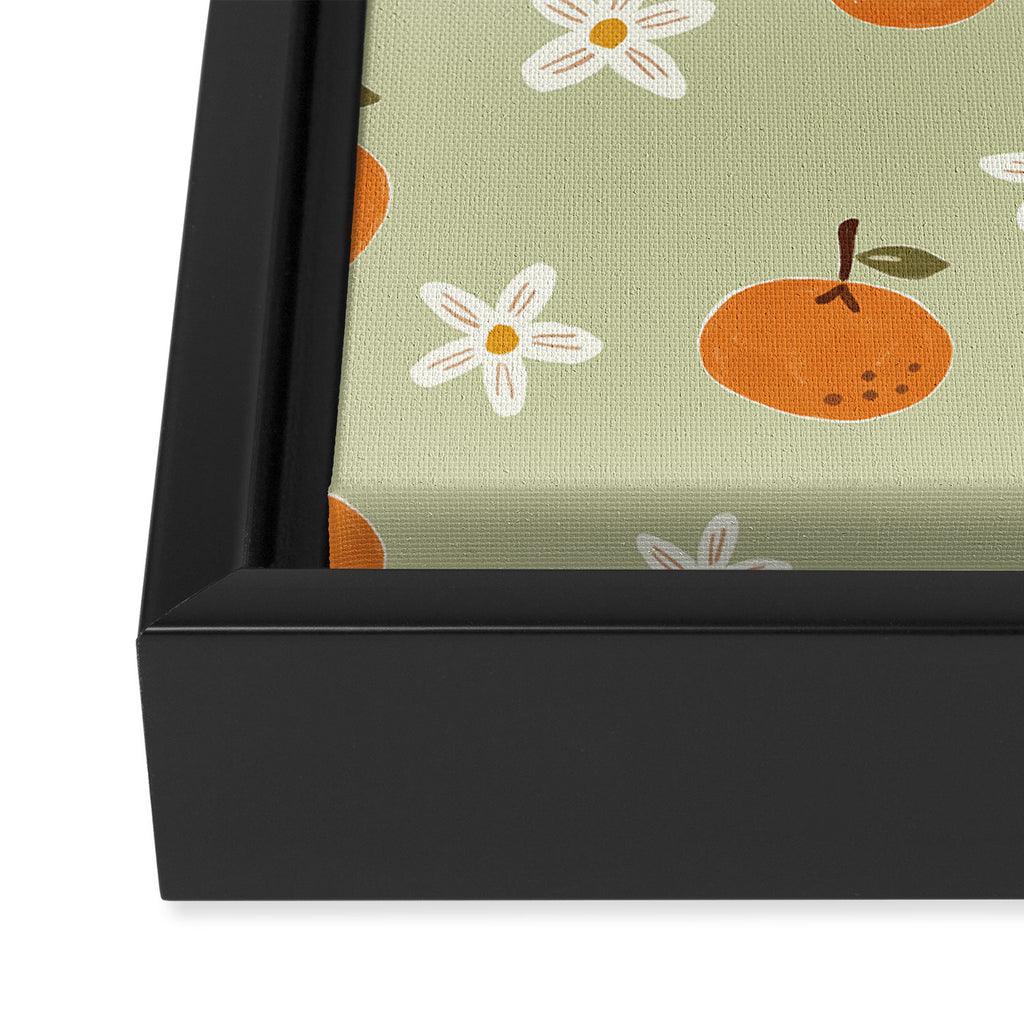 Little Orange Blossoms Framed Canvas Print Gallery Image 3