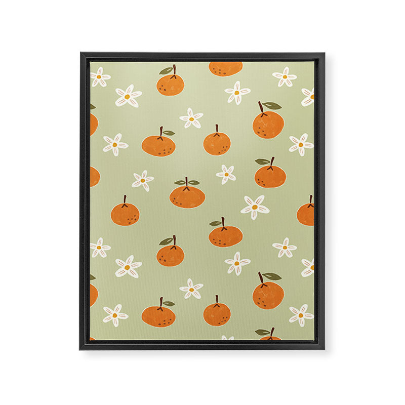 Little Orange Blossoms Framed Canvas Print Gallery Image 8