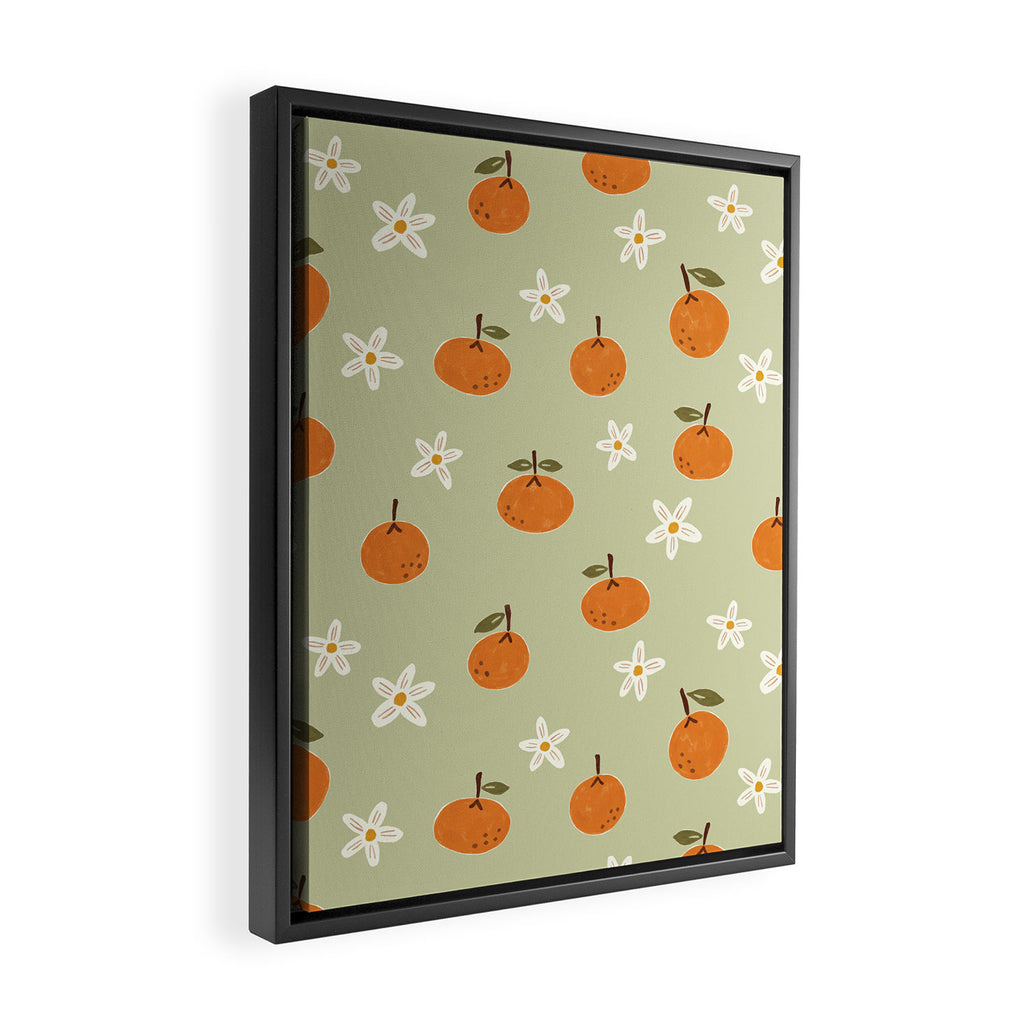 Little Orange Blossoms Framed Canvas Print Gallery Image 2