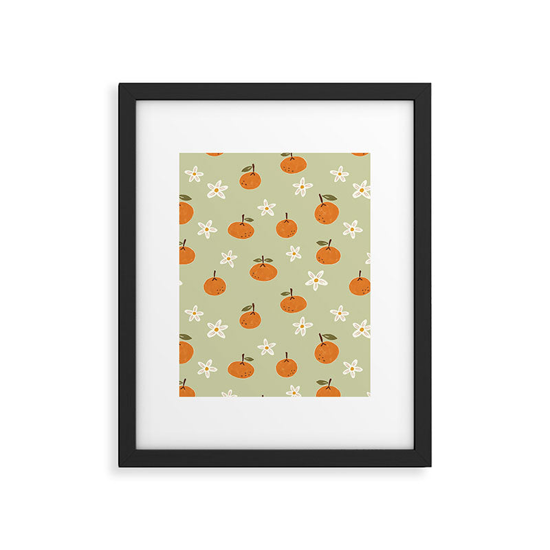 Little Orange Blossoms Framed Art Print Gallery Image 6