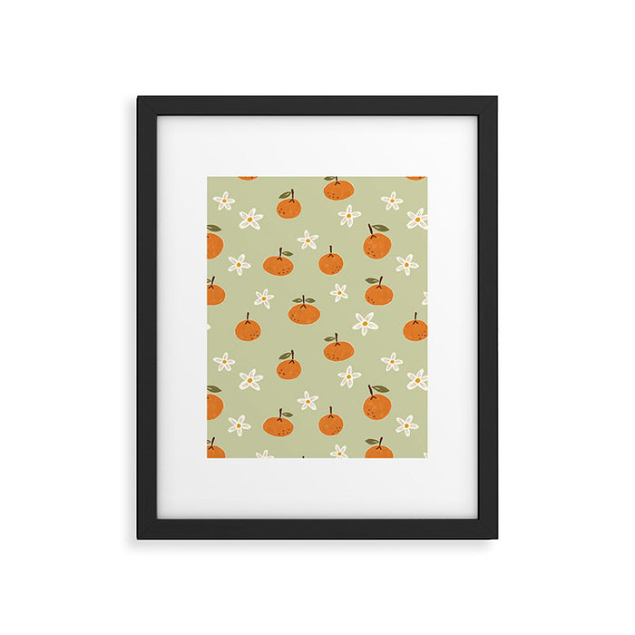 Little Orange Blossoms Framed Art Print Gallery Image 1