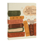 Mouse's Book Pile Canvas Print Gallery Image 8