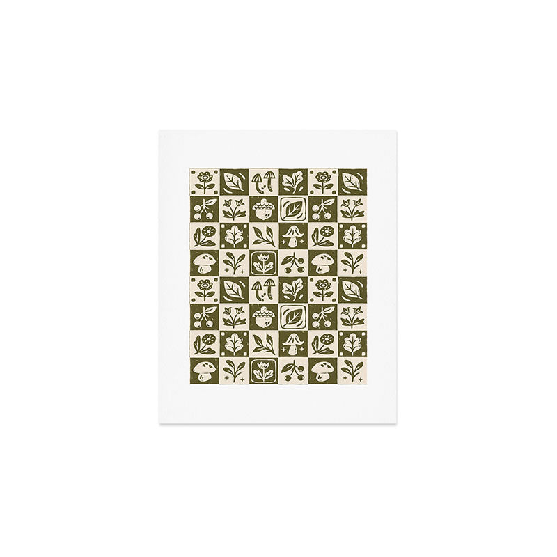 Patchwork Botanical Art Print Gallery Image 1