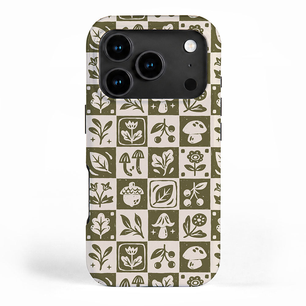 Patchwork Botanical iPhone Case Gallery Image 1