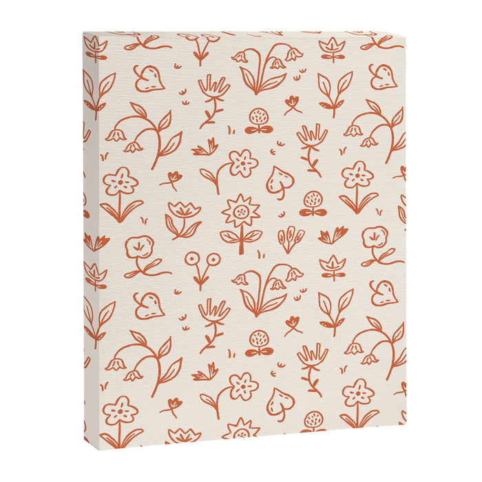 Playful Flower Doodles Canvas Print Gallery Image 1