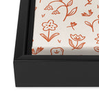 Playful Flower Doodles Framed Canvas Print Gallery Image 3