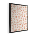 Playful Flower Doodles Framed Canvas Print Gallery Image 2