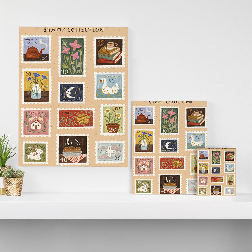 Stamp Collection Canvas Print Gallery Image 3
