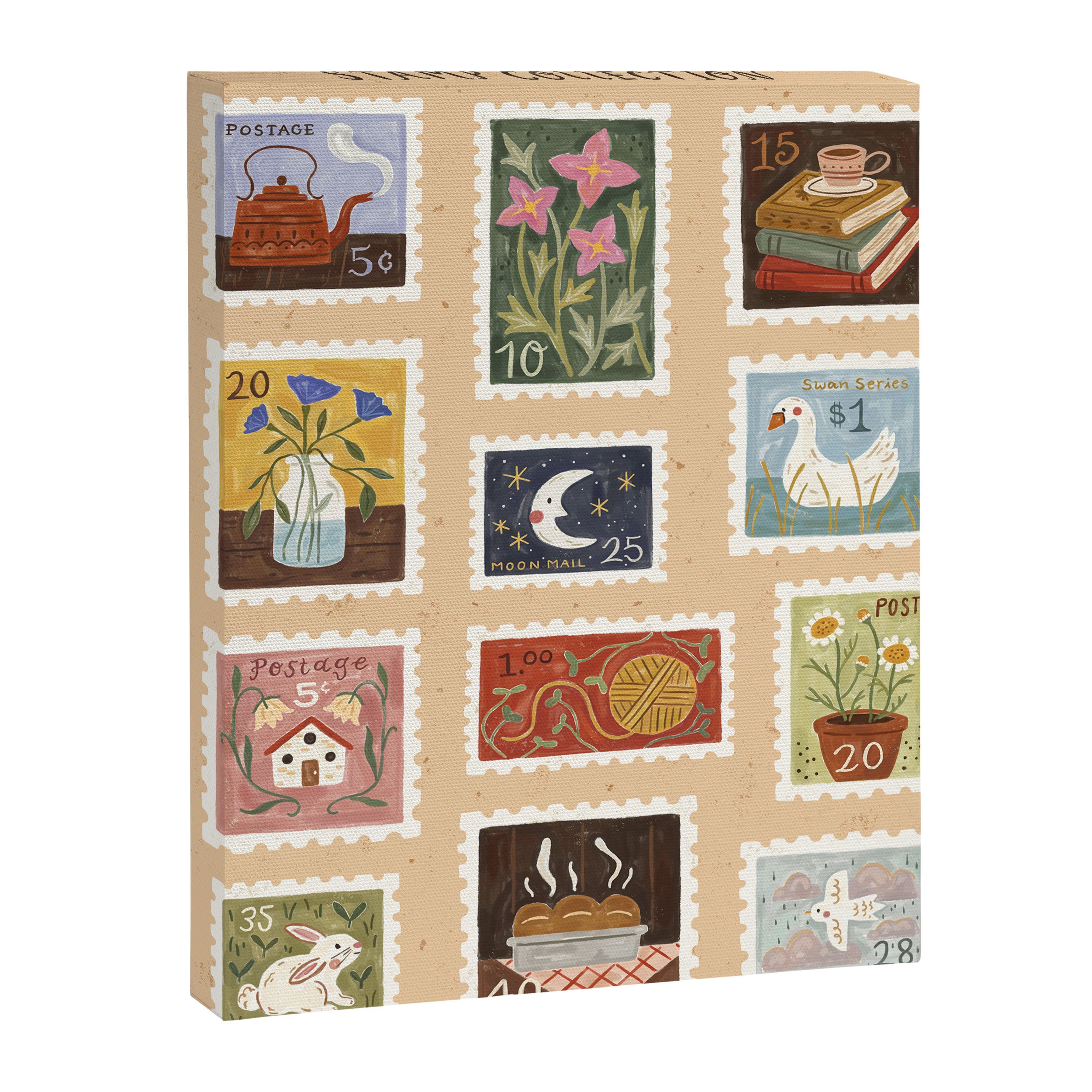 Stamp Collection Canvas Print Gallery Image 3