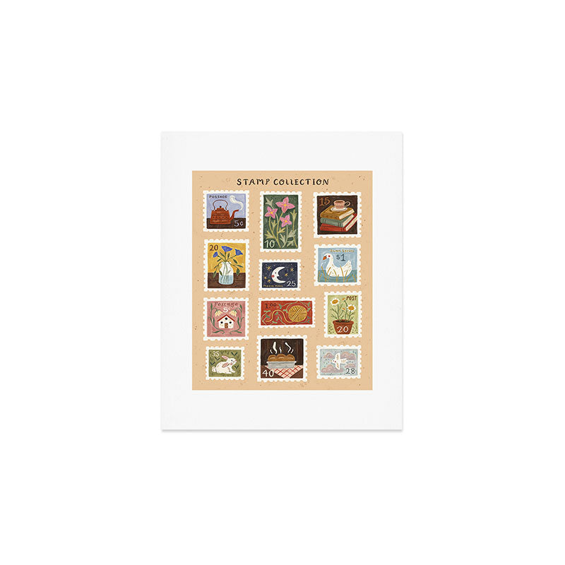 Stamp Collection Art Print Gallery Image 1