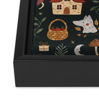 Storybook Winter Framed Canvas Print Gallery Image 3