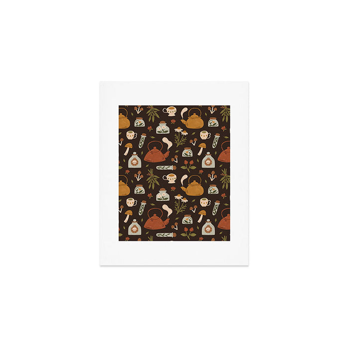 Witchy Brew - Botanical Tea Time Art Print Gallery Image 1