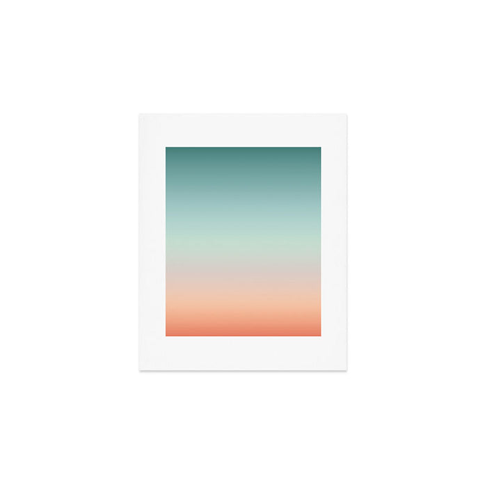 Color gradient background - fading sunset sky colors Art Print Gallery Image 1