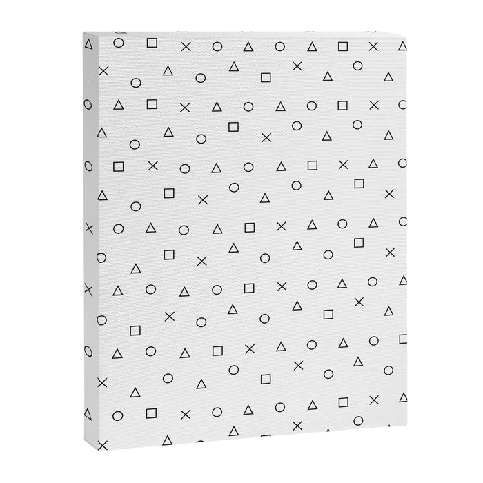 gaming pattern - gamer design - playstation controller symbols Canvas Print Gallery Image 1
