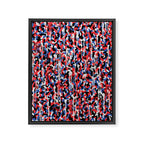Graffiti style pattern - Berlin subway train seat camouflage design Framed Canvas Print Gallery Image 6