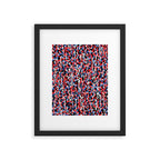 Graffiti style pattern - Berlin subway train seat camouflage design Framed Art Print Gallery Image 5