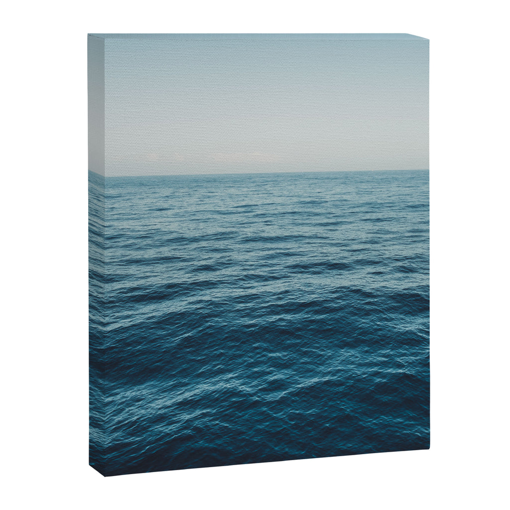 ocean, water, blue sky  -  horizon over water - seascape photography Canvas Print Gallery Image 6