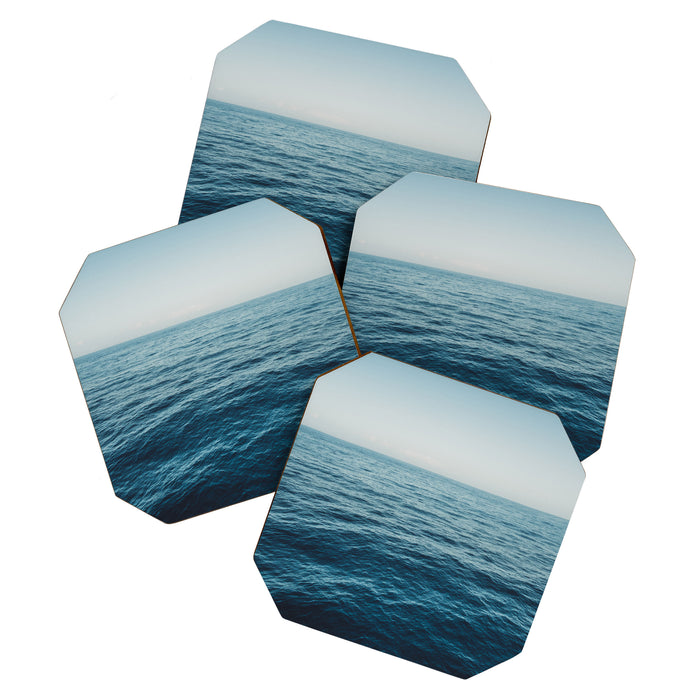 ocean, water, blue sky  -  horizon over water - seascape photography Coaster Gallery Image 1