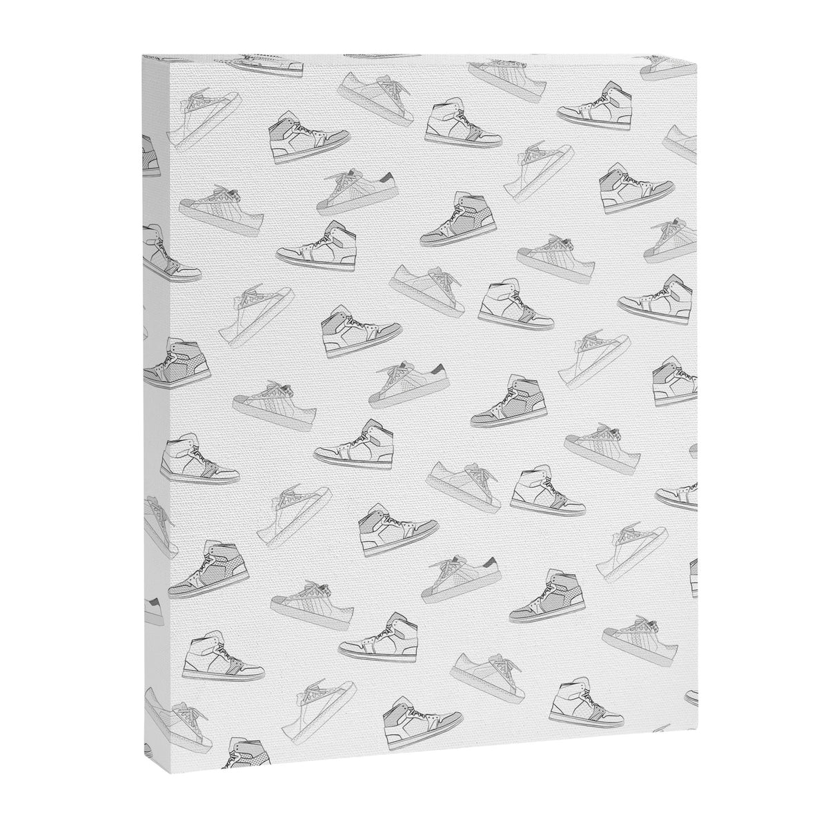 sneaker shoe pattern - retro sneaker illustration design Canvas Print Gallery Image 6