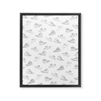 sneaker shoe pattern - retro sneaker illustration design Framed Canvas Print Gallery Image 6
