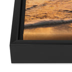 sunset sky over ocean - beach with sunset sky horizon Framed Canvas Print Gallery Image 3