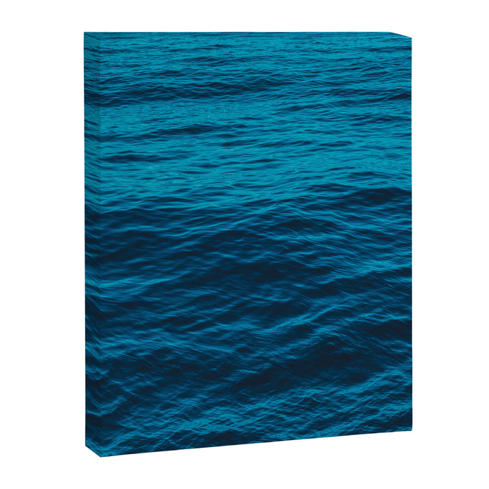 water surface, Blue ocean waves - deep blue sea Canvas Print Gallery Image 1