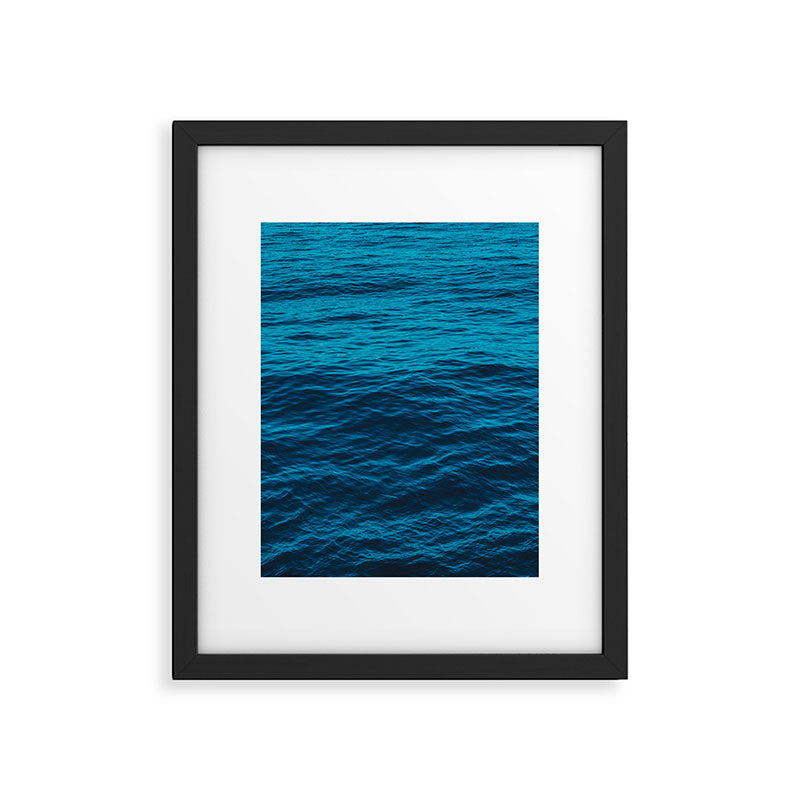 water surface, Blue ocean waves - deep blue sea Framed Art Print Gallery Image 5