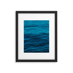 water surface, Blue ocean waves - deep blue sea Framed Art Print Gallery Image 5