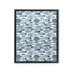 Blue Fish White Framed Canvas Print Gallery Image 8