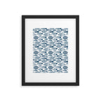 Blue Fish White Framed Art Print Gallery Image 6