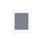 Japanese Waves Navy Art Print Gallery Image 1