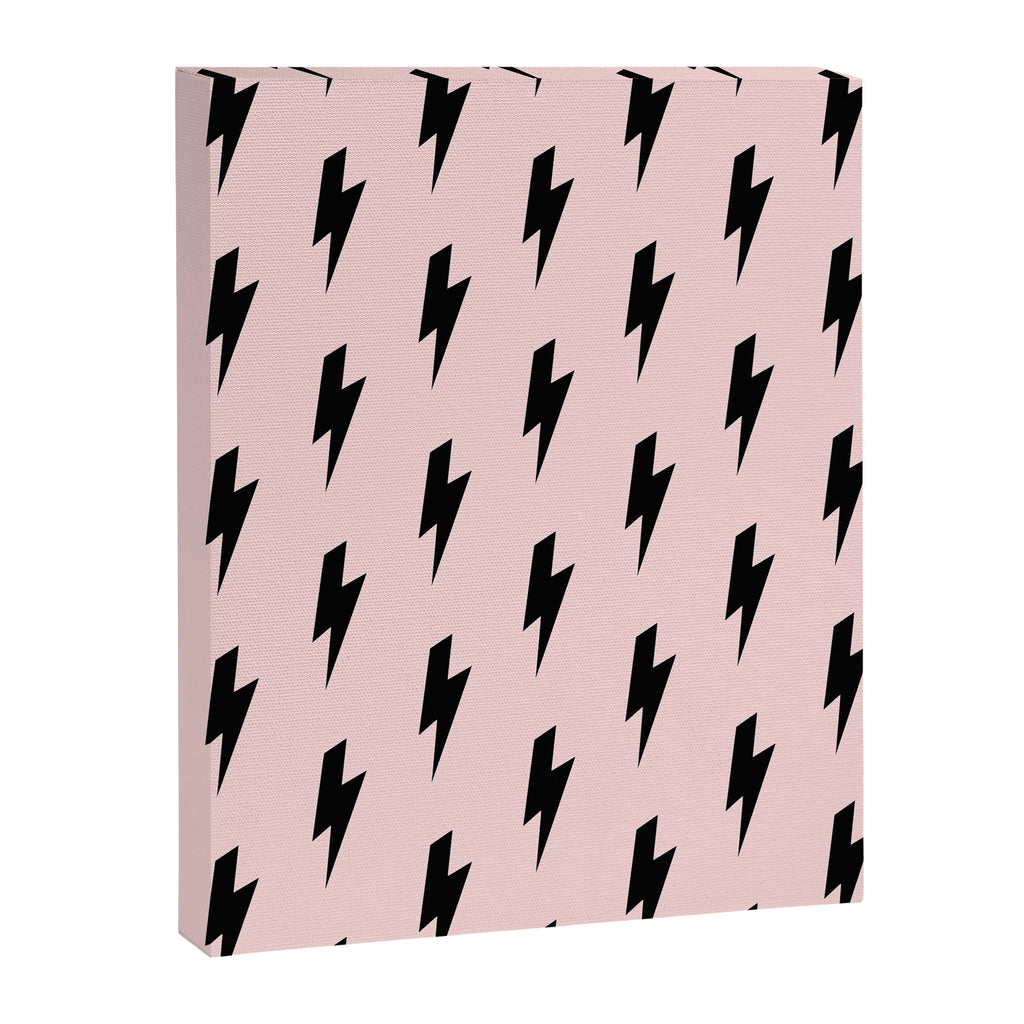 Lightning Bolts Blush Canvas Print Gallery Image 8