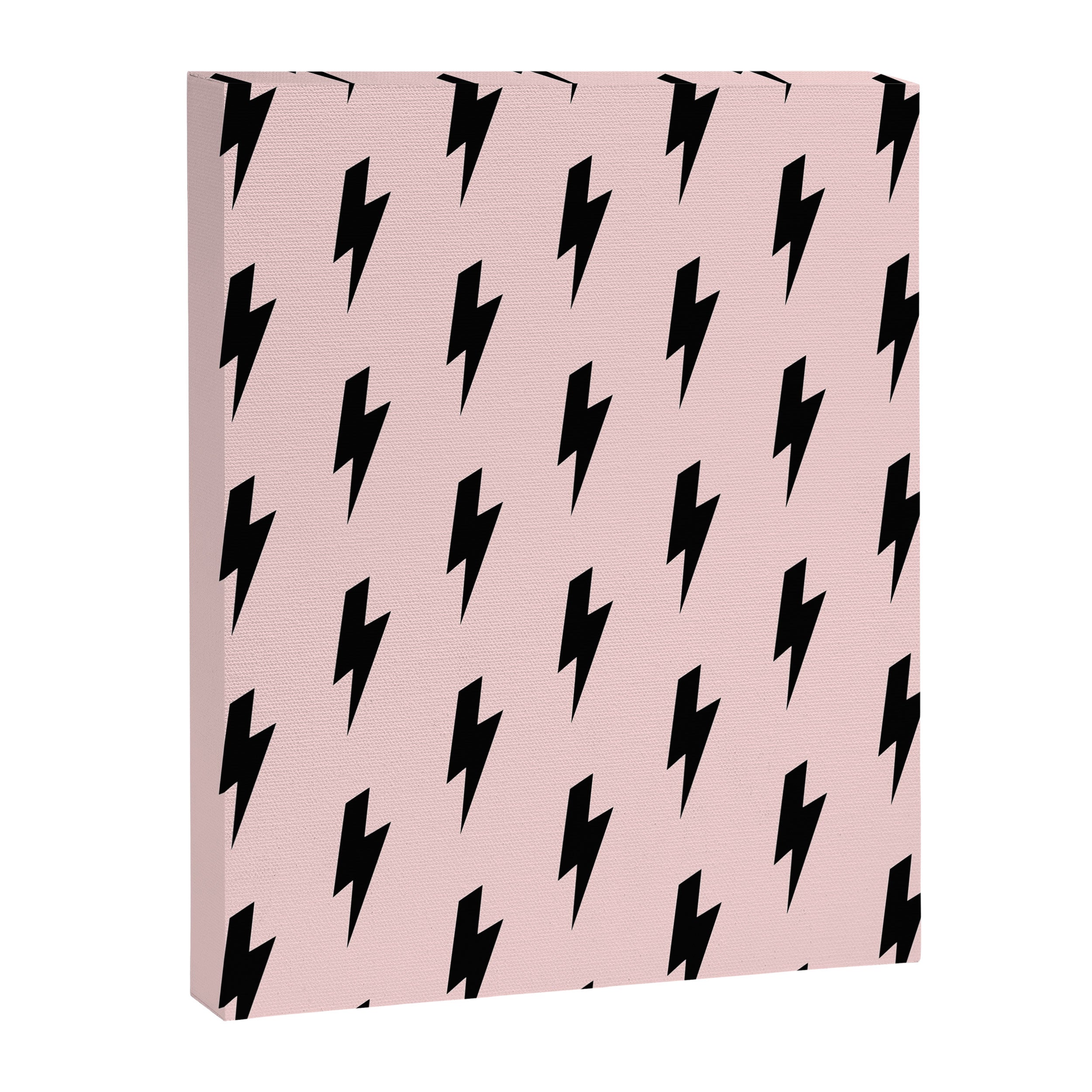 Lightning Bolts Blush Canvas Print Gallery Image 8