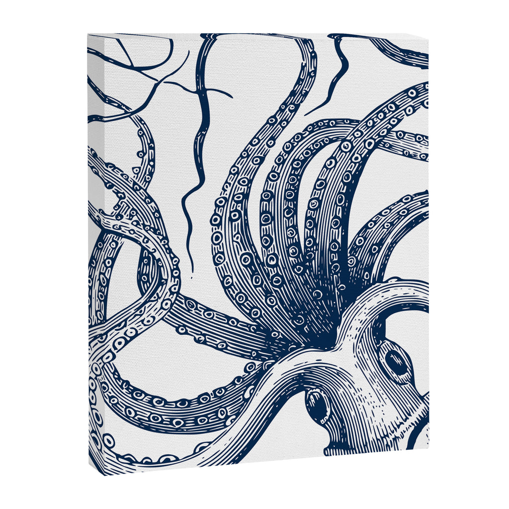 Octopus Navy Canvas Print Gallery Image 8