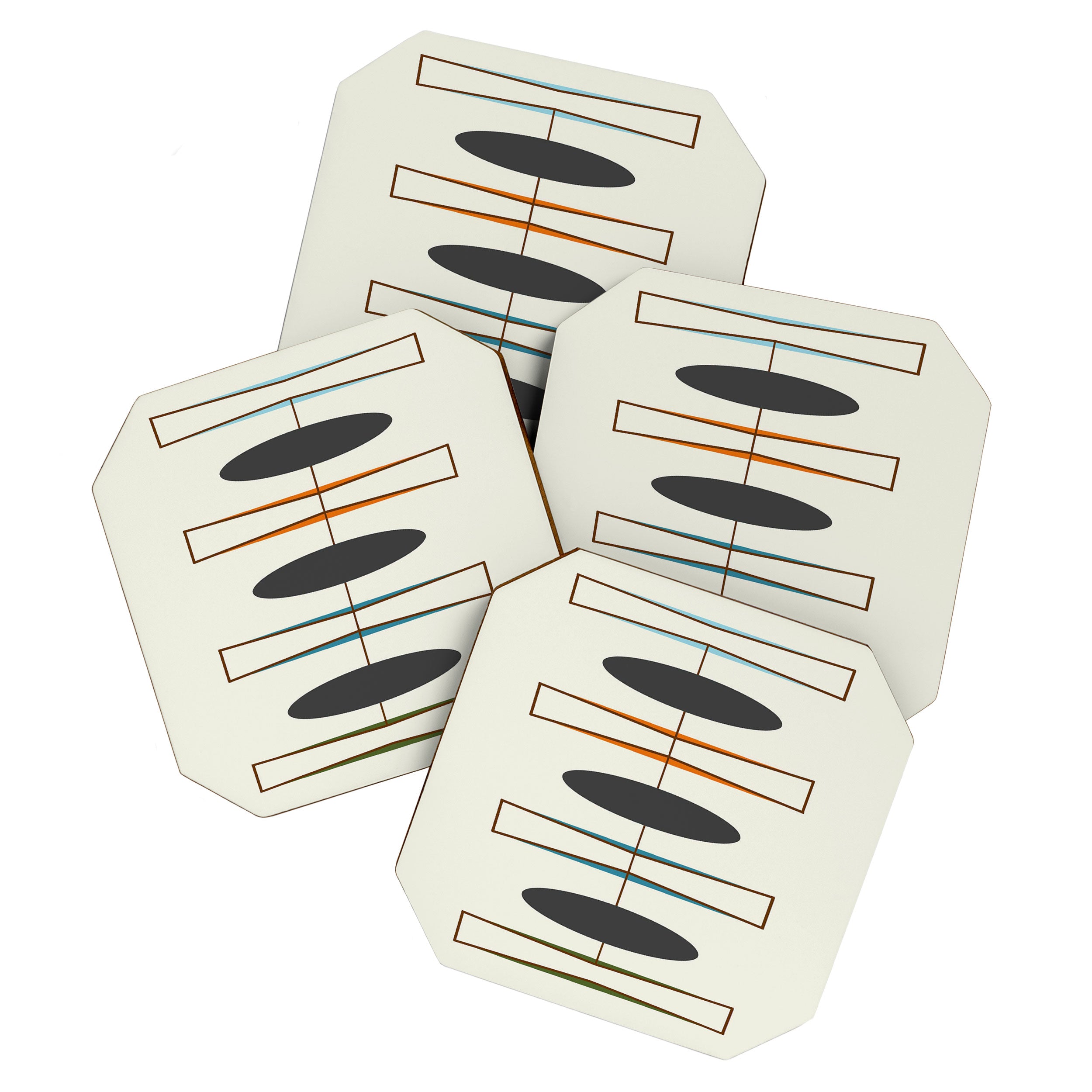 Mid-Century Modern 1.1 Coaster Gallery Image 1