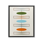 Mid-Century Modern Art 1.2 Framed Canvas Print Gallery Image 3