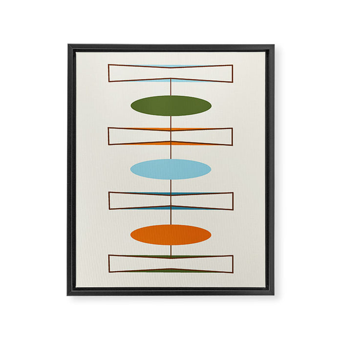 Mid-Century Modern Art 1.2 Framed Canvas Print Gallery Image 1