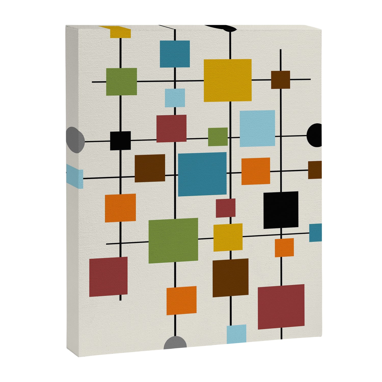 Mid-Century Modern Art 1.3 Canvas Print Gallery Image 3