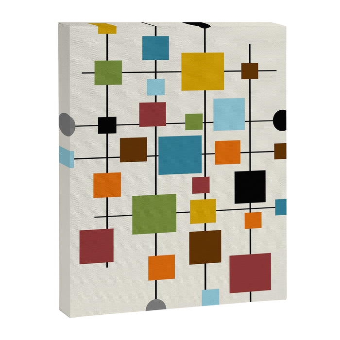Mid-Century Modern Art 1.3 Canvas Print Gallery Image 1