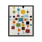 Mid-Century Modern Art 1.3 Framed Canvas Print Gallery Image 3