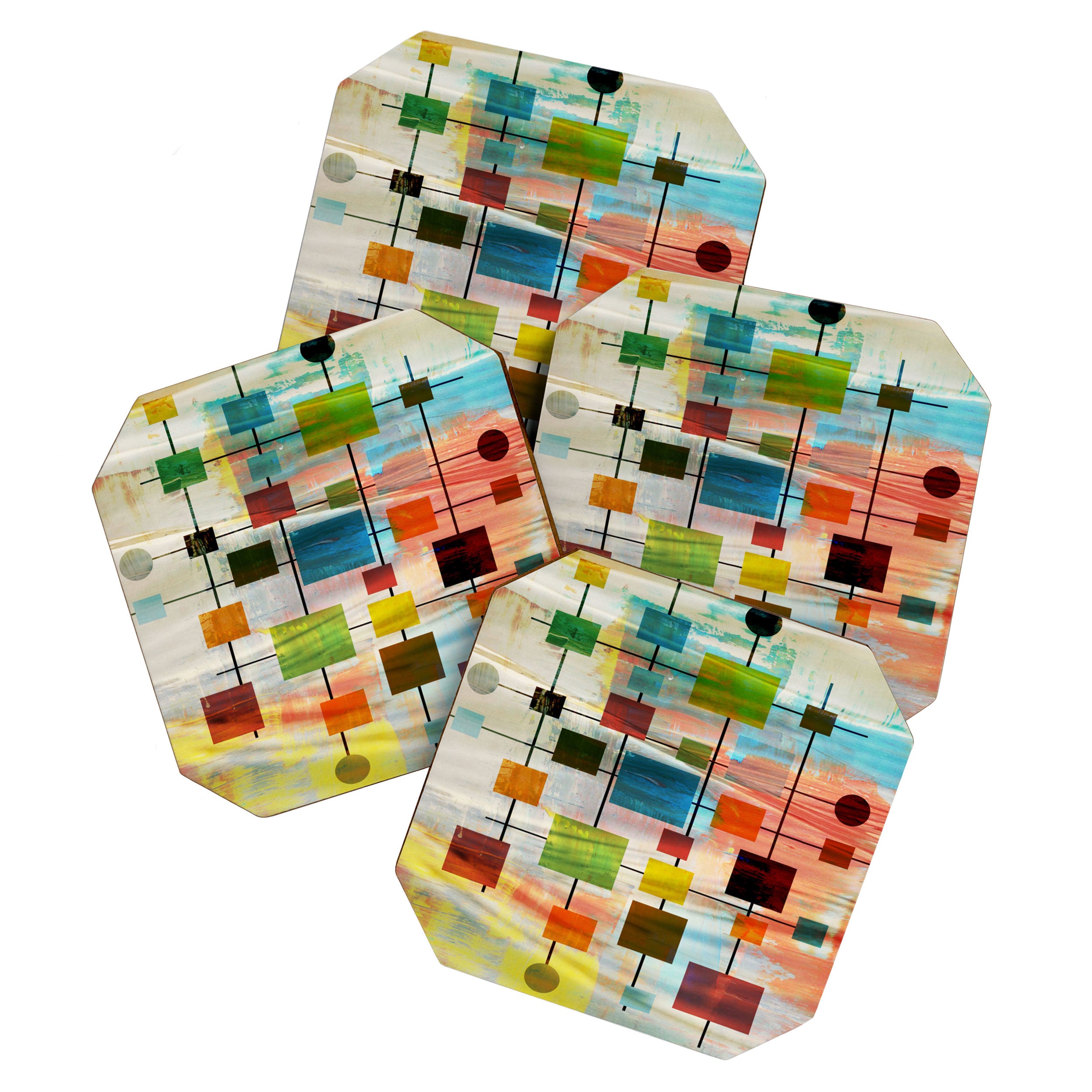 Mid-Century Modern Art 1.3 -  Graffiti Style Coaster Gallery Image 1