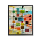 Mid-Century Modern Art 1.3 -  Graffiti Style Framed Canvas Print Gallery Image 3