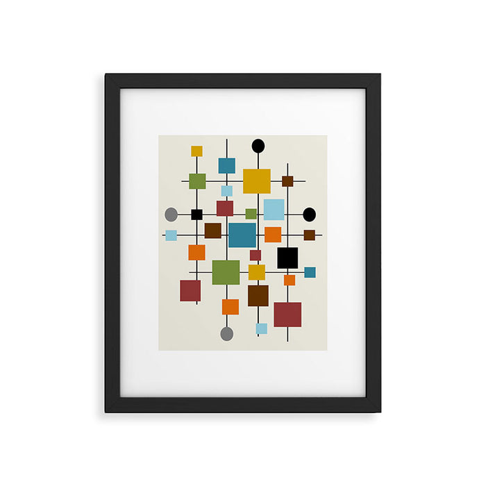 Mid-Century Modern Art 1.3 Framed Art Print Gallery Image 1